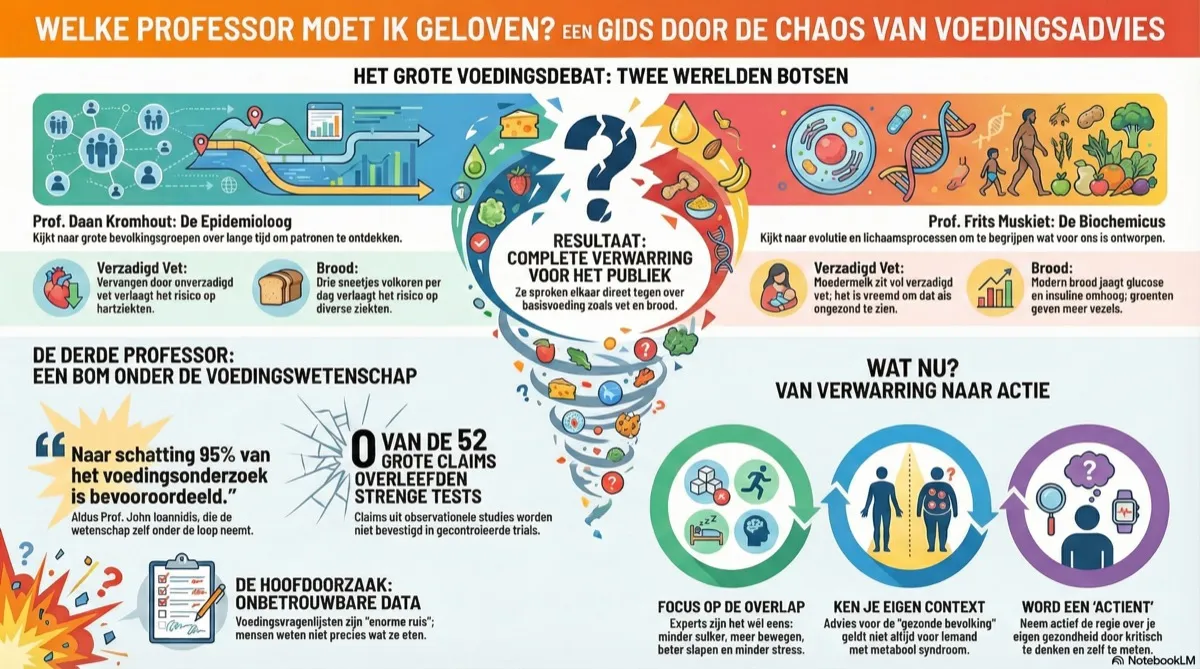 Welke professor moet ik geloven? Een gids door de chaos van voedingsadvies
